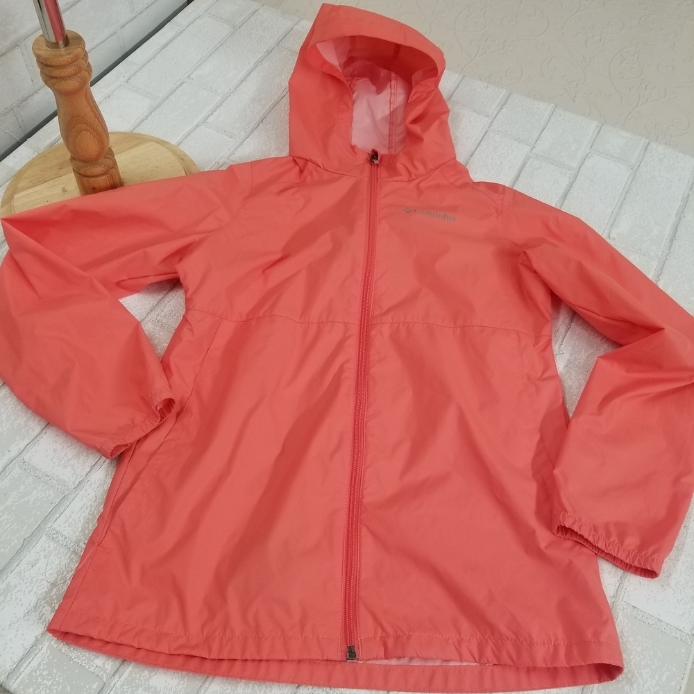 Columbia Vibrant Coral Hooded Jacket - Picture 2 of 5